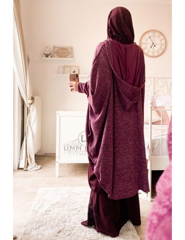 GUANTO JILBAB HAFSA DI UMM HAFSA - Prugna-GILET SU JILBAB-Maktaba-Ahloulhadith