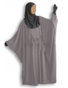 Abaya papillon Umm Hafsa "Caviary Luxe" - Taupe