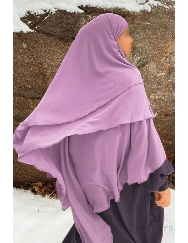 Khimar 3 véus Umm Hafsa - Parma-Hijab/Khimar Umm Hafsa-Maktaba-Ahloulhadith