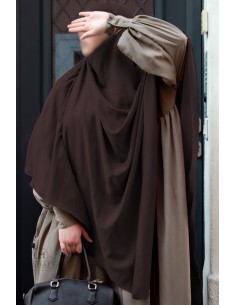 Khimar Triangle "Maxi" - Marron