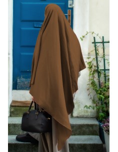 Khimar Triangle "Maxi" - Cannelle