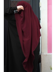 Khimar Triangle "Maxi" - Bordeaux