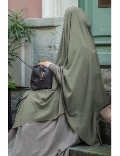 Khimar Triángulo "Maxi" - Gris Oliva