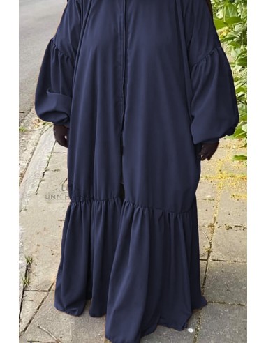 Kim'Abaya Umm Hafsa - Blu-Kimono Umm Hafsa-Maktaba-Ahloulhadith