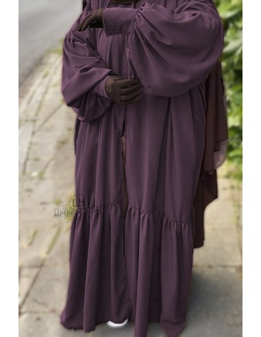 Kim'Abaya Umm Hafsa - Ameixa-Kimono Umm Hafsa-Maktaba-Ahloulhadith