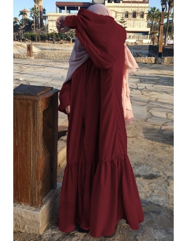 Kim'Abaya Umm Hafsa - Bordeaux-Kimono Umm Hafsa-Maktaba-Ahloulhadith