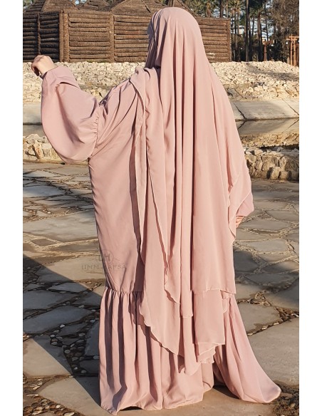 Khimar Amira Umm Hafsa - Puderrosa