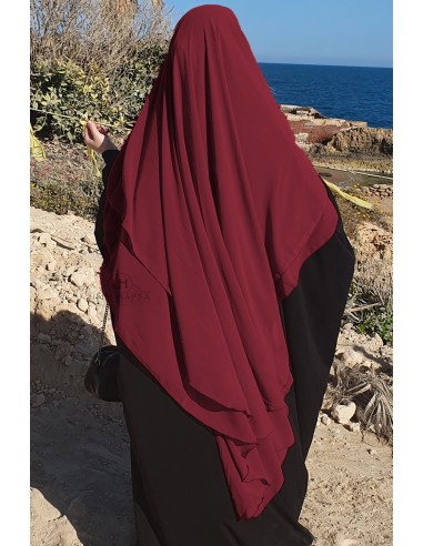 Khimar Amira Umm Hafsa - Burdeos-Hijab/Khimar Umm Hafsa-Maktaba-Ahloulhadith