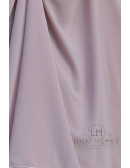 Big jilbab two pieces "JUPE" umm hafsa - Powder Pink