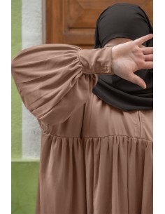 Abaya a clips Hafsa - Camel