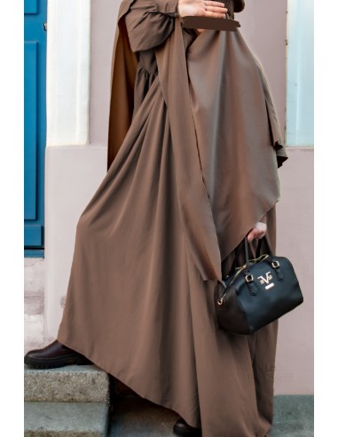 Abaya a clips Hafsa - Askbrun-Umm Hafsa Collection®-Maktaba-Ahloulhadith
