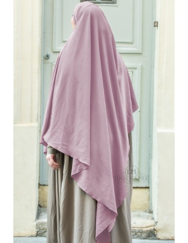 Khimar Triangel "Maxi" Umm Hafsa - Puderrosa-Hijab/Khimar Umm Hafsa-Maktaba-Ahloulhadith