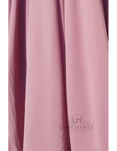 Jilbab grande de duas peças "JUPE" umm hafsa - Pau-rosa-Jilbab Umm Hafsa-Maktaba-Ahloulhadith