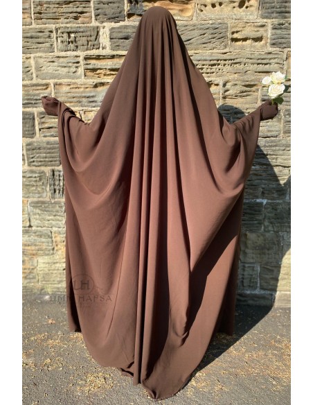 Big jilbab Saoudien Umm Hafsa - Marrón