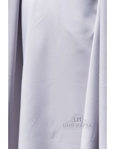 Khimar triângulo dois véus Umm Hafsa - Azul Cinzento-Hijab/Khimar Umm Hafsa-Maktaba-Ahloulhadith