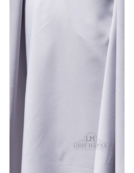 Khimar triângulo dois véus Umm Hafsa - Azul Cinzento