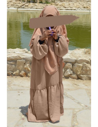 Abaya Binti by Umm Hafsa - Camel-Abaya Fille-Maktaba-Ahloulhadith