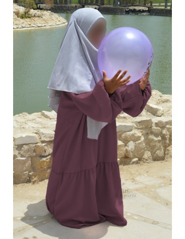 Abaya Binti de Umm Hafsa - Ciruela-Abaya Girl-Maktaba-Ahloulhadith