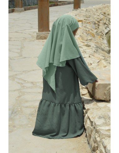Khimar Binti av Umm Hafsa - Vattengrönt-Hijab / Khimar barn-Maktaba-Ahloulhadith