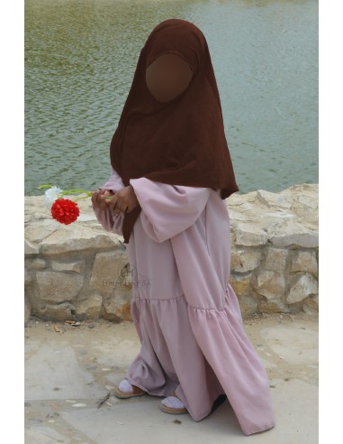 Khimar Binti van Umm Hafsa - Bruin-Hijab / Khimar kind-Maktaba-Ahloulhadith