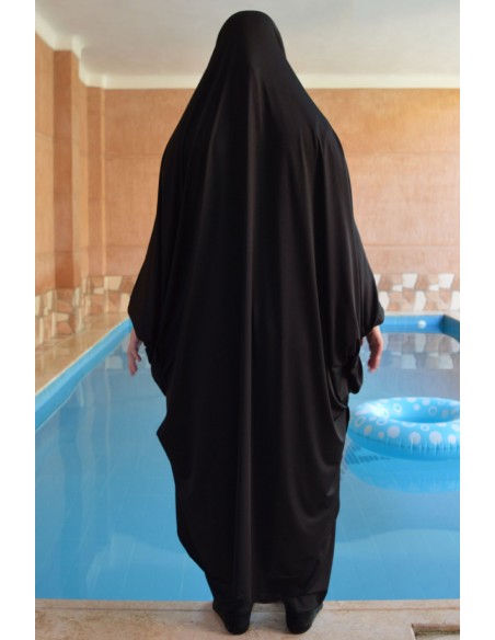 Jilbab da bagno a 2 pezzi – Nero