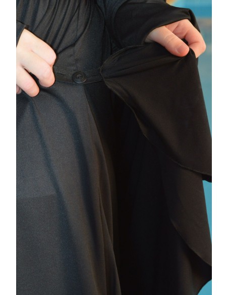 Jilbab da bagno a 2 pezzi – Nero