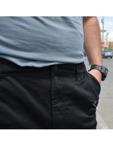 Rayane 22SC Saroual Pantalón Cargo - Negro-Carga saroual-Maktaba-Ahloulhadith