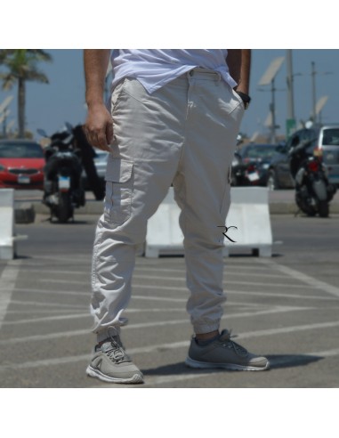Rayane 22SC Cargo Broek Saroual - Licht Beige-Vracht saroual-Maktaba-Ahloulhadith