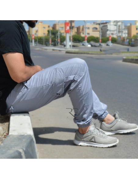 Rayane 22SC Pantaloni cargo Saroual - Grigio freddo