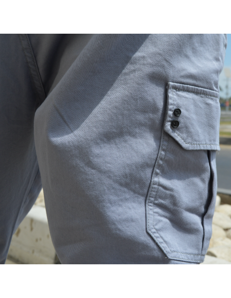 Rayane 22SC Pantaloni cargo Saroual - Grigio freddo