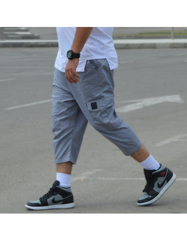 Rayane 11PT Cargo Shorts - Kallgrå-Rayane kortbyxor-Maktaba-Ahloulhadith