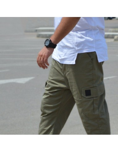 Rayane 22SC Pantaloni cargo Saroual - Khaki-Cargo saroual-Maktaba-Ahloulhadith