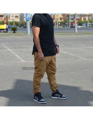 Saroual básico jogging Rayane 11JB - Camel-Saroual de jogging básico-Maktaba-Ahloulhadith