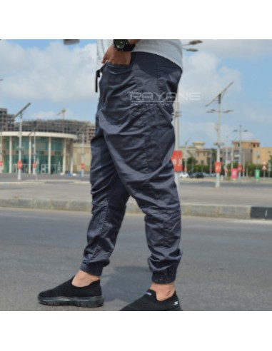 Basic Rayane joggingbyxor 11JB - Mörkgrå-Grundläggande jogging saroual-Maktaba-Ahloulhadith