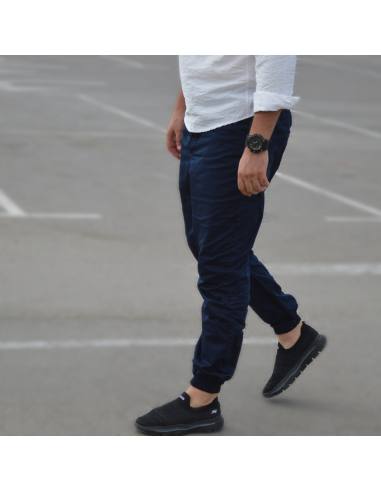 Basic joggingsaroual Rayane 11JB - Donkerblauw-Basis jogging saroual-Maktaba-Ahloulhadith