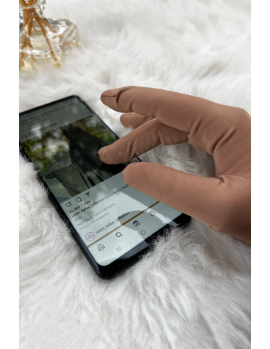 Umm Hafsa taktil handske - honung-Taktil handske för Umm Hafsa-Maktaba-Ahloulhadith