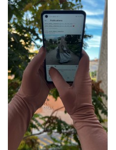 Luva Táctil Umm Hafsa - Bege