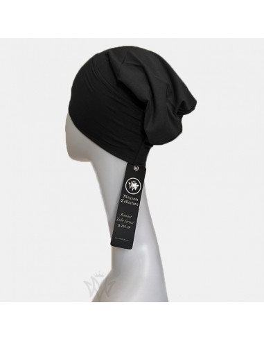 Sous Hijab Maysam closed tube cap - Black-Closed tube cap-Maktaba-Ahloulhadith