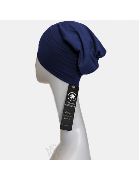 Bonnet tube fermé Sous Hijab Maysam - Bleu