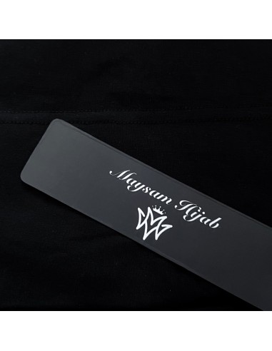 Under Hijab Maysam knit cap - Black-Tie-back hat-Maktaba-Ahloulhadith