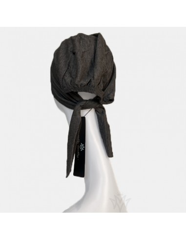 Maysam Hijab-hatt med knytfront - Grå-Hatt med knytband-Maktaba-Ahloulhadith