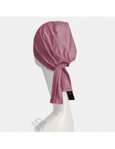 Under Hijab Maysam stickad keps - Rosewood-Hatt med knytband-Maktaba-Ahloulhadith