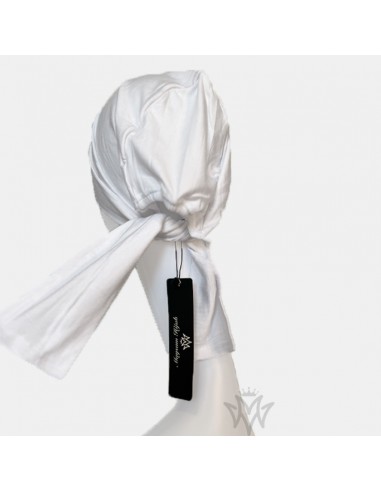 Cappello con lacci Maysam Hijab - Bianco-Cappello con cravatta-Maktaba-Ahloulhadith