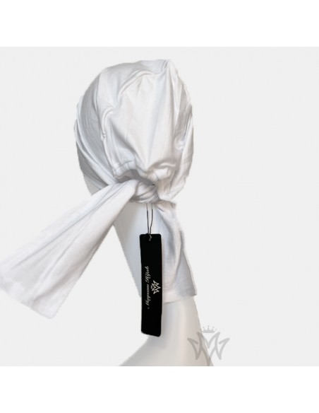 Maysam Hijab-hatt med knytfront - Vit