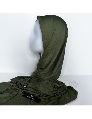 Hijab Jersey Premium 180×70cm Schal Maysam - Khaki Olive-Premium-Jersey 180×70cm-Maktaba-Ahloulhadith