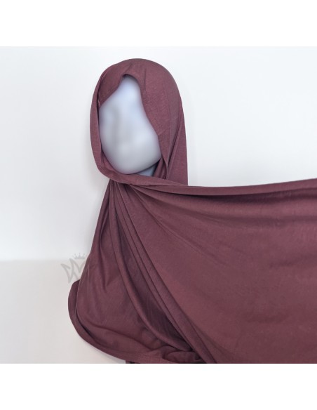 Hijab Jersey Premium 180×70cm Maysam-Schal - Rosenholz