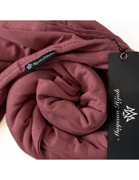 Hijab Jersey Premium 180×70cm Maysam-Schal - Rosenholz