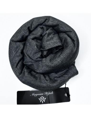 Hijab Jersey Premium 170×65cm Châle Maysam - Gris-Jersey Premium 170 x 65 cm-Maktaba-Ahloulhadith