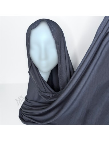 Hijab Jersey Premium 205×75 cm Scialle Maysam - Blu Turchese-Maglia Premium 205×75 cm-Maktaba-Ahloulhadith