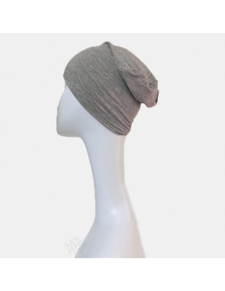 Hatt med stängt rör under Hijab Maysam - Heather grey